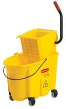 WaveBrake Bucket/Wringer Combination Packs - yellow mopping bucket and wringer combo pack