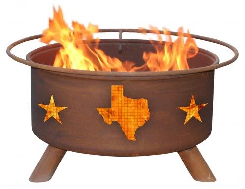 Patina Products F102 Texas State and Stars Fire Pit