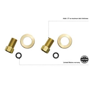 Design House Parts & Accessories 522680 Kitchen Faucet Extension Kit,Brass/Antique Brass 4 x 3