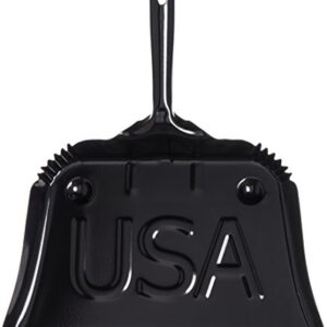 CFS 3623603 Flo-Pac Steel Metal Dustpan, 12" Length, Black