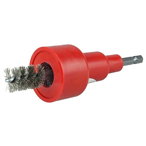 Weiler 36303 1/2" Inside Diameter, 5/8" Outside Diameter, 302 Stainless Steel Bristles, Turbo Tube Brush, Made in the USA