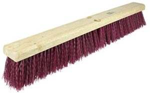 weiler 42026 24" block size, maroon polypropylene fill, garage brush with wet or dry sweeping