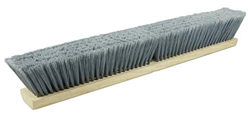 Weiler 42042 24" Fine Sweep Floor Brush, Flagged Silver Polystyrene Fill, Natural