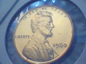 1960 small date gem proof lincoln cent