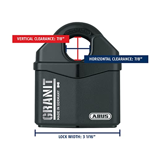 ABUS 37/80 Granit Alloy Steel Rekeyable Padlock, Keyed Different