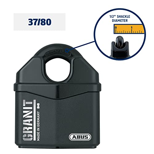 ABUS 37/80 Granit Alloy Steel Rekeyable Padlock, Keyed Different