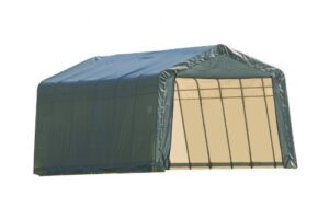 shelterlogic 74442 green 12'x24'x10' peak style shelter