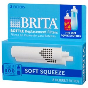 Brita Soft Squeeze Water Filter Bottle Replacement Filters, 2 Count