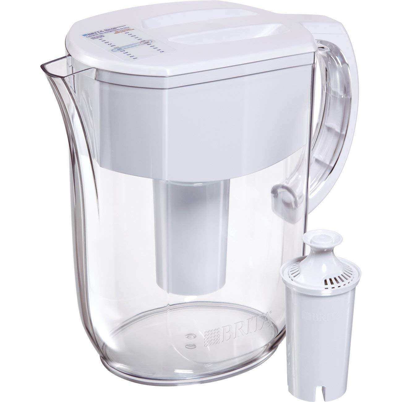 Brita Large 10 Cup Water Filter Pitcher with 1 Standard Filter, BPA Free – Everyday, White…