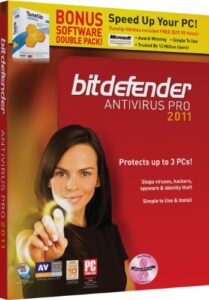 bitdefender antivirus 2011 with tuneup 3pcs/1year