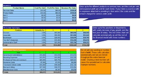 Audiology Practice Business Plan - MS Word/Excel