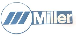miller replacement decal miller logo (3.5" x 8.25")