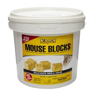 kaput mouse blocks - kills mice, rats and voles - 4lb. bucket