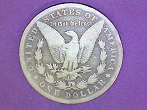 1895-o morgan silver dollar - very good
