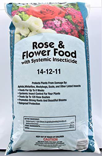 VPG 10847 Rose and Flower Food with Systemic Insecticide, 15-Pound