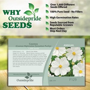 Outsidepride Cosmos Bipinnatus Purity Garden Cut Flower Seeds - 1000 Seeds