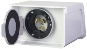 reliance controls pbn50 non-metallic power inlet box, amps 50, no size, no color