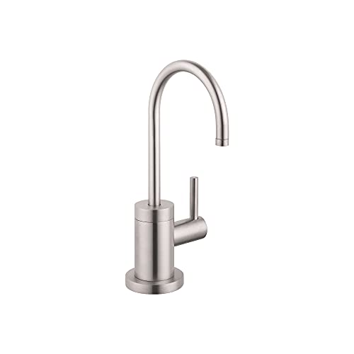 hansgrohe Talis S Stainless Steel Beverage Kitchen Faucet, Kitchen Water Filter Faucet, Faucet for Kitchen Sink, Stainless Steel Optic 04301800