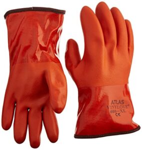 showa atlas 460 vinylove cold resistant insulated gloves - x-large