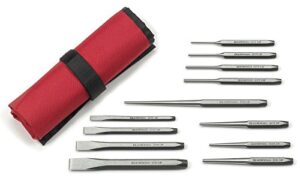 gearwrench punch and chisel set - 82305,chrome, large, 12 pc