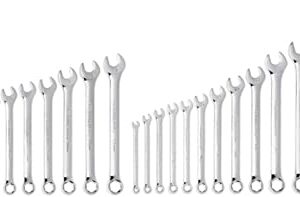 GEARWRENCH 28 Pc. 6 Pt. Combination Wrench Set, SAE/Metric - 81923, Chrome