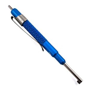 zak tool pocket key - aluminum grip - no. 13-blu: blue finish
