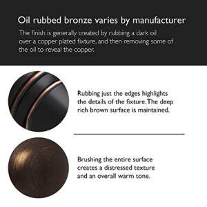 Lift and Turn Bath Drain Plug Kit with Two-Hole Overflow Faceplate, Oil Rubbed Bronze