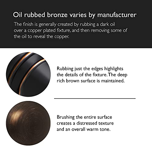 Lift and Turn Bath Drain Plug Kit with Two-Hole Overflow Faceplate, Oil Rubbed Bronze