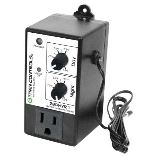 Titan Controls Day/Night Temperature Controller, Single Outlet, 120V - Zephyr 1