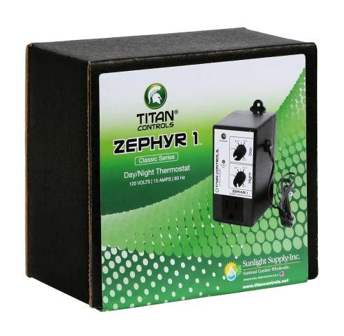 Titan Controls Day/Night Temperature Controller, Single Outlet, 120V - Zephyr 1