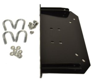 warn 85260 powersports atv center kit snow plow mount , black