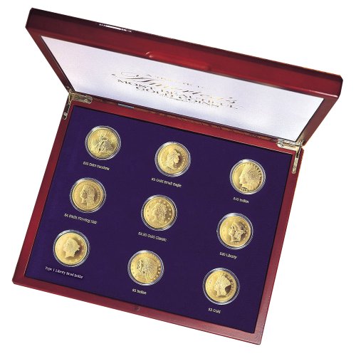 American Coin Treasures Tribute to Americas Most Beautiful Gold Coins, Set of 9