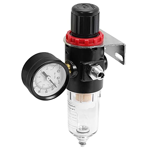 PointZero Airbrush Air Compressor Regulator with Water-Trap Filter