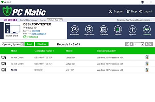 PC Matic | Antivirus & Ransomware Protection | 5 Devices | 1 Year | PC, Mac, Android [Download] [PC/Mac Online Code]