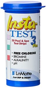 lamotte insta test 3 swimming pool test strips, 50 strips