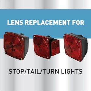 Blazer International B983 Stop / Tail / Turn Light Replacement Lens , Red