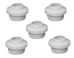 poolsupplytown pool spa 1" opening hydrostream return jet fitting with 1-1/2" inch mip thread replace hayward sp1419e (5 pack)