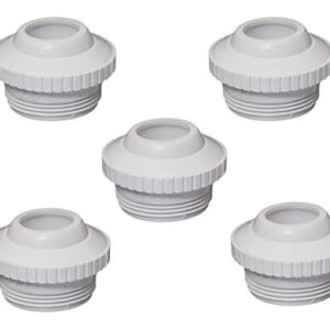 PoolSupplyTown Pool Spa 1" Opening Hydrostream Return Jet Fitting with 1-1/2" Inch MIP Thread Replace Hayward SP1419E (5 Pack)