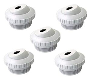 poolsupplytown pool spa 1/2" opening hydrostream return jet fitting sp1419c with 1-1/2" inch mip thread replacement for hayward sp1419c (5 pack)