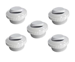 poolsupplytown pool spa slotted opening hydrostream return jet fitting with 1-1/2" inch mip thread replace hayward sp1419a (5 pack)