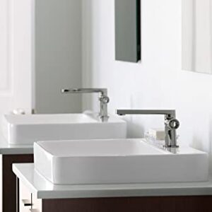 Kohler 2660-1-0 Vox Vessel Bathroom Sink with Single Faucet Hole, One Size, White