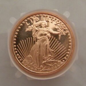 Pure Copper Bullion 1 Ounce Rounds Roll of 20