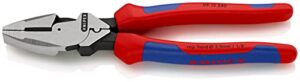 knipex 09 12 240 9.5-inch ultra-high leverage lineman's pliers with fish tape puller and crimper