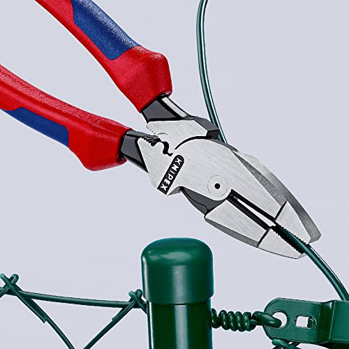 Knipex 09 12 240 9.5-Inch Ultra-High Leverage Lineman's Pliers with Fish Tape Puller and Crimper