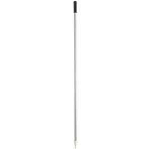rubbermaid commercial fg635500gray aluminum handle with threaded plastic tip, 57-inch