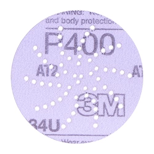 3M Hookit Purple Clean Sanding Disc 343U, 30260, 3 in, P800, 50 discs per carton