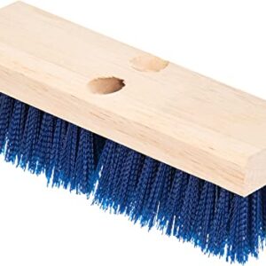 Carlisle FoodService Products 36193P14 Blue Color, 10" Polypropylene Deck Scrub Brush