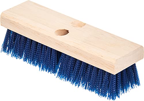 Carlisle FoodService Products 36193P14 Blue Color, 10" Polypropylene Deck Scrub Brush