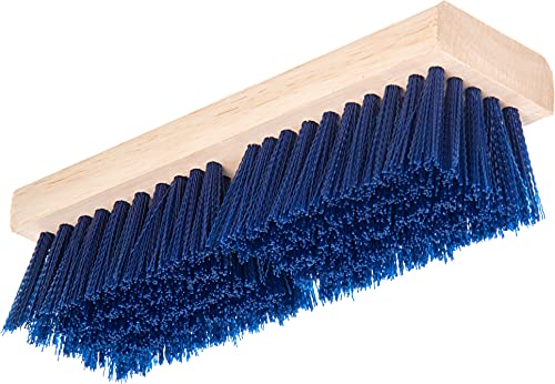 Carlisle FoodService Products 36193P14 Blue Color, 10" Polypropylene Deck Scrub Brush