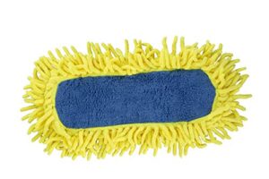 quickie microfiber dust-mop refill for 060 mop, green replacement head, for cleaning home/office/house/kitchen/bathroom/floors